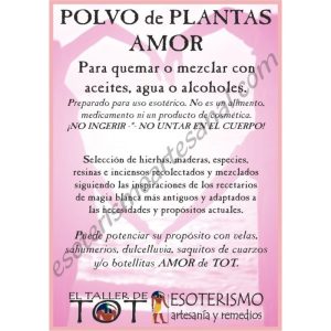 Polvos de plantas AMOR