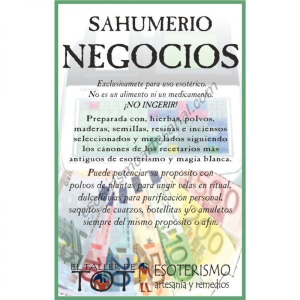 SAHUMERIO -*- NEGOCIOS