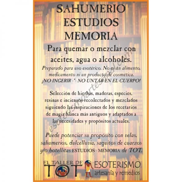 SAHUMERIO -*- ESTUDIOS - MEMORIA