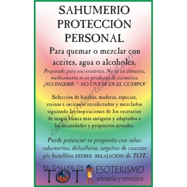 SAHUMERIO -*- PROTECTOR PERSONAL