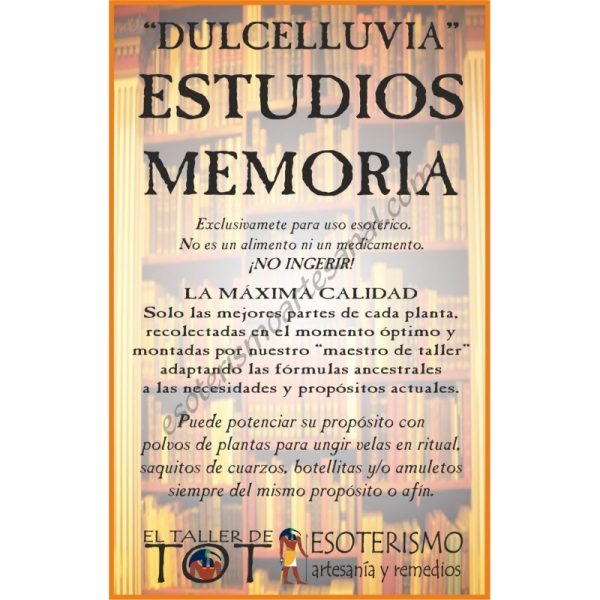 DULCELLUVIAS -*- ESTUDIOS - MEMORIA
