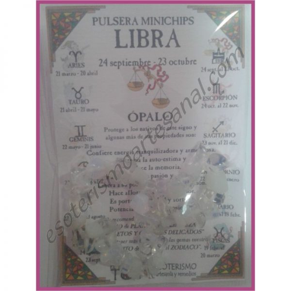 LIBRA - PULSERA minerales minichips