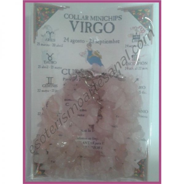 VIRGO - COLLAR minerales minichips