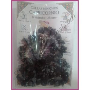 CAPRICORNIO - COLLAR minerales minichips