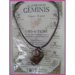 GÉMINIS - Colgante ALAMBRADO MEDIEVAL