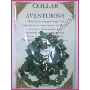 COLLAR chips -*- AVENTURINA VERDE