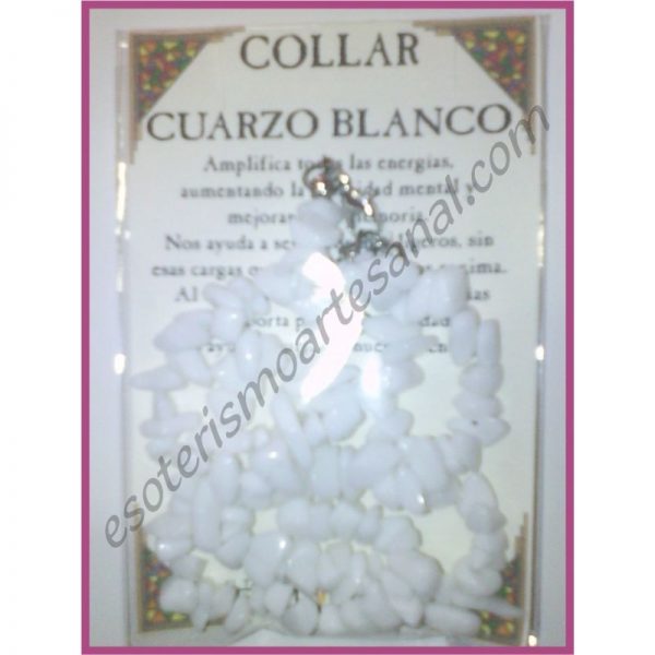 COLLAR chips -*- CUARZO BLANCO