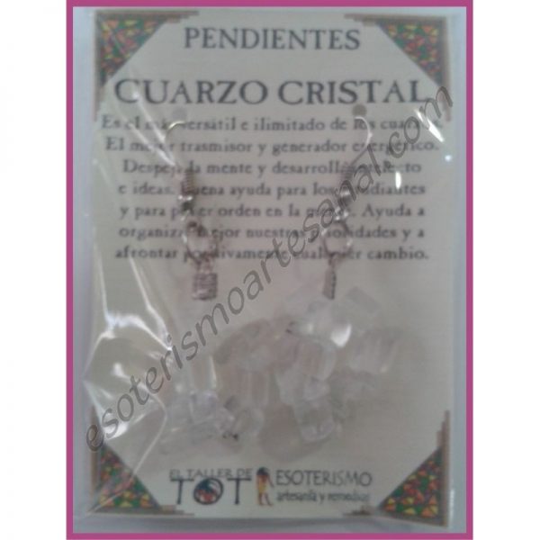 PENDIENTES chips -*- CUARZO CRISTAL