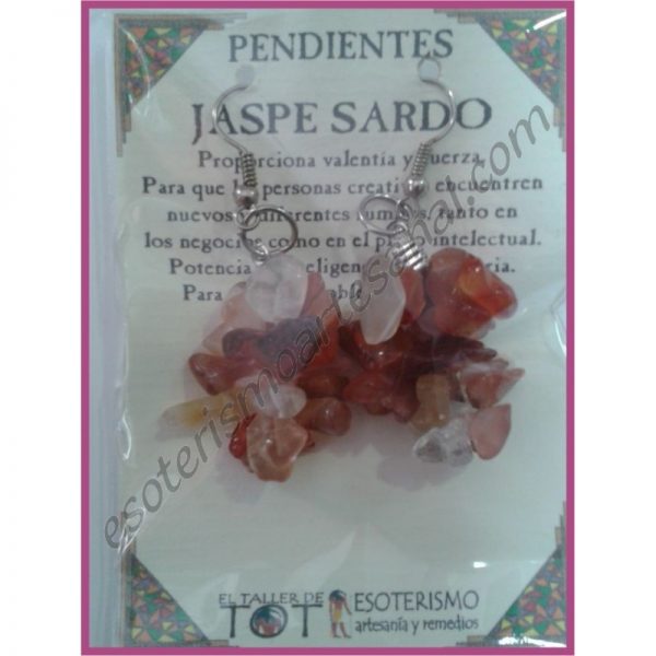 PENDIENTES chips -*- JASPE SARDO