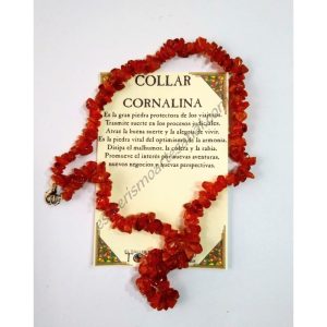 COLLAR - chips - CORNALINA