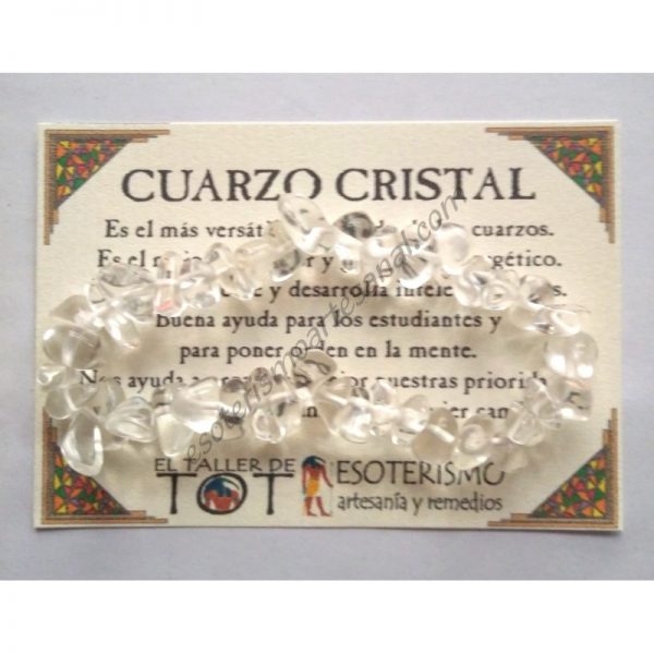 PULSERA chips - CUARZO CRISTAL