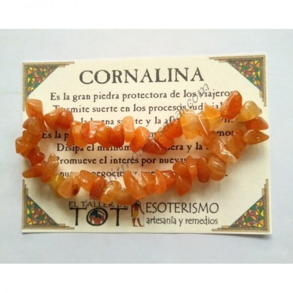PULSERA chips - CORNALINA