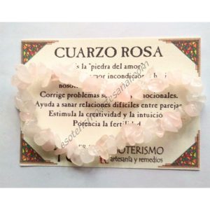 PULSERA chips - CUARZO ROSA