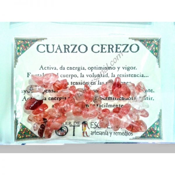 PULSERA chips - CUARZO CEREZO