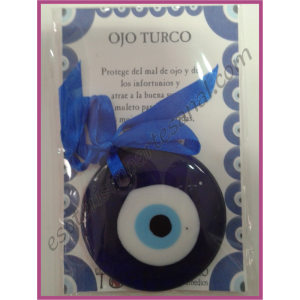 OJO TURCO PLANO 10 CM LAZO