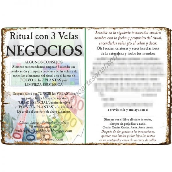 RITUAL 3 VELAS Universal -*- NEGOCIOS Atrae Clientes