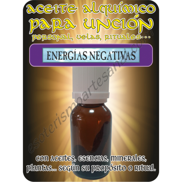 Aceite Alquímico 5 ml. ENERGÍAS NEGATIVAS