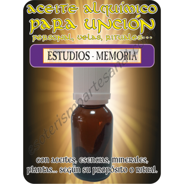 Aceite Alquímico 10 ml. ESTUDIOS MEMORIA