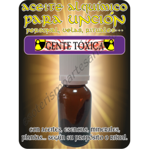 Aceite Alquímico 15 ml. GENTE TÓXICA