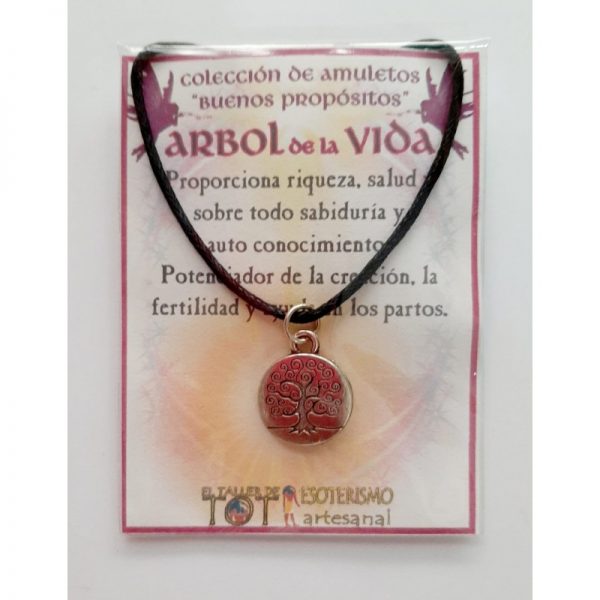 AMULETO BP - ÁRBOL de la VIDA - medalla plateada