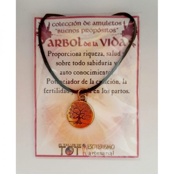 AMULETO BP - ÁRBOL de la VIDA - Medalla dorada