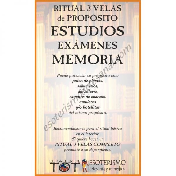 RITUAL 3 VELAS Universal -*- ESTUDIOS MEMORIA