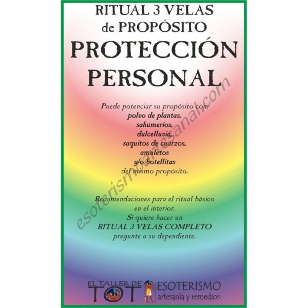 RITUAL 3 VELAS Universal -*- PROTECCIÓN PERSONAL