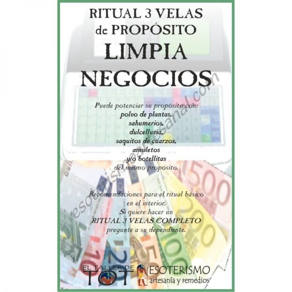 RITUAL 3 VELAS Universal -*- LIMPIA NEGOCIOS