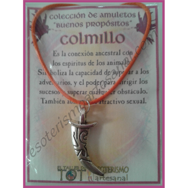 AMULETO BP - COLMILLO plateado 02