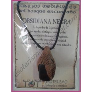 COLGANTE MEDIEVAL -*- OBSIDIANA NEGRA
