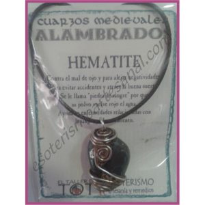 COLGANTE MEDIEVAL ALAMBRADO -*- HEMATITE