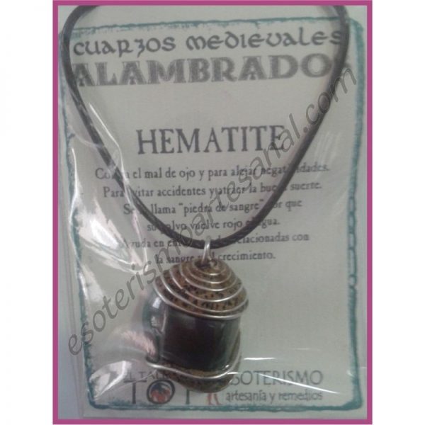 COLGANTE MEDIEVAL ALAMBRADO -*- HEMATITE