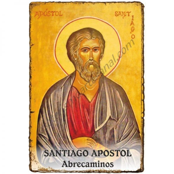 Estampita "Pergamino" - ABRECAMINOS - SANTIAGO APOSTOL