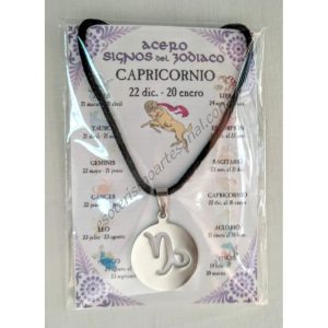 CAPRICORNIO - ZODIACO ACERO - colgante