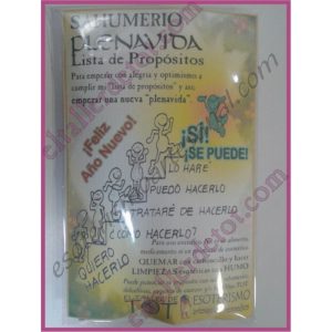 Sahumerio PLENAVIDA - Lista de propósitos