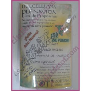 Sahumerio PLENAVIDA - Lista de propósitos