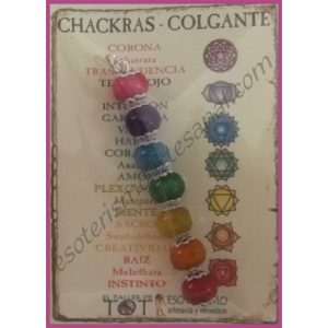 CHAKRAS - para COLGANTE - MADERA sencillo