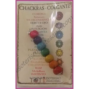 CHAKRAS - para COLGANTE - MADERA sencillo