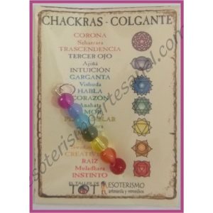 CHAKRAS - para colgante - CRISTAL de 6mm
