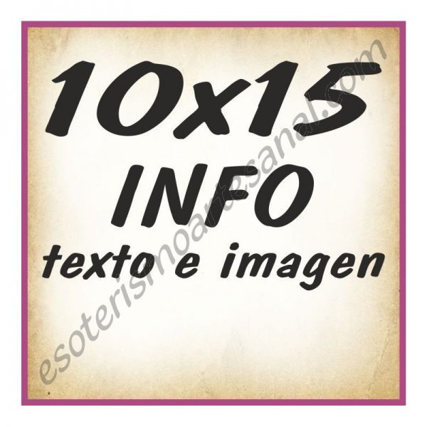 10x15 INFO texto e imagenes