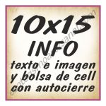 10x15 INFO texto e imagenes y bolsa cell autocierre