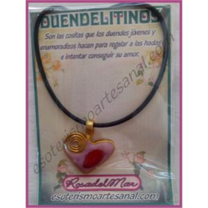DUENDELITINO - Corazón y Coral Rojo - DL0005