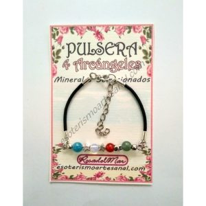 PULSERA 4 ARCÁNGELES - 4 minerales - 6 mm