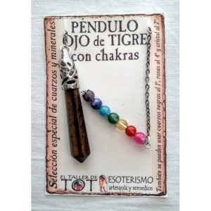 PÉNDULO mineral OJO DE TIGRE - punta