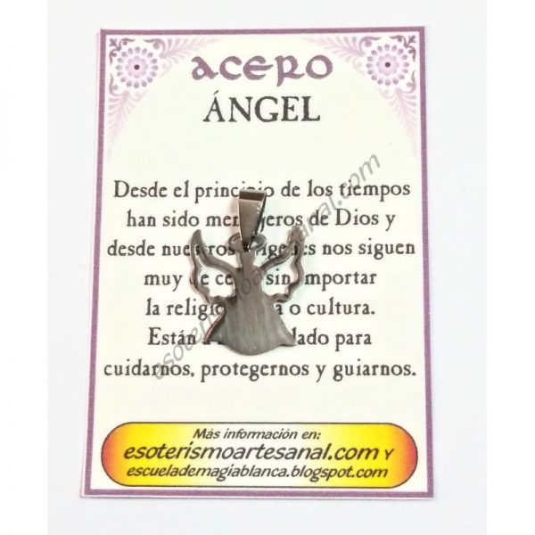 AMULETO ACERO - Angel