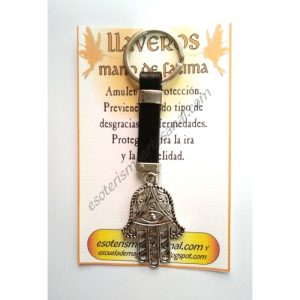 LLAVERO DE CUERO - Mano de Fátima