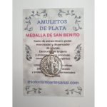 MEDALLA DE SAN BENITO - Amuleto en plata - modelo 3