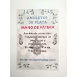 MANO DE FÁTIMA - Amuleto en plata - modelo 1