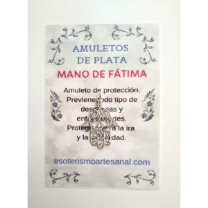 MANO DE FÁTIMA - Amuleto en plata - modelo 2