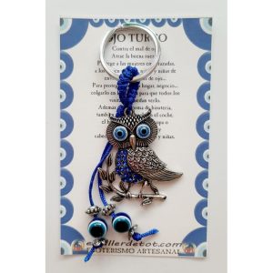 LLAVERO - BUHO con OJOS TURCOS